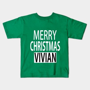 Merry Christmas Vivian Kids T-Shirt